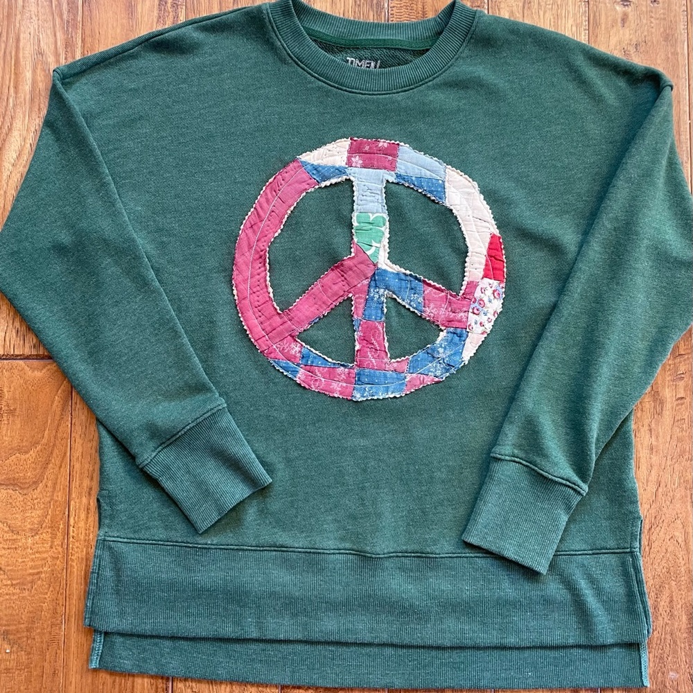 Women's S Time and True repurposed long sleeve sweatshirt.